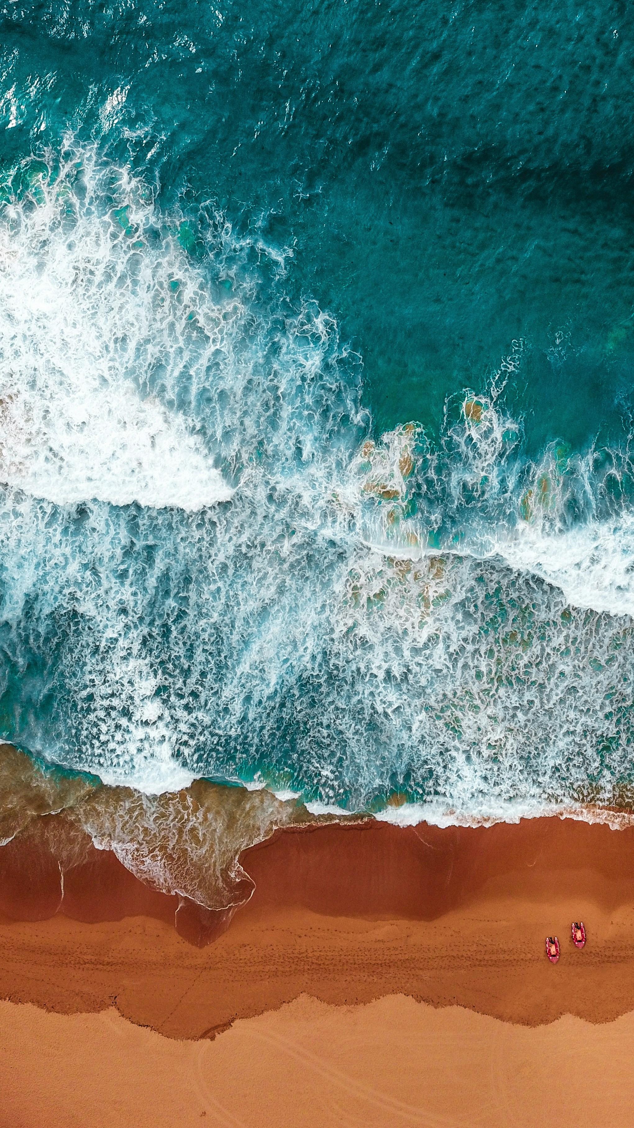 Aerial photo of a beach